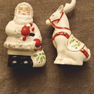 LENOX Vintage Christmas Salt & Pepper Shakers